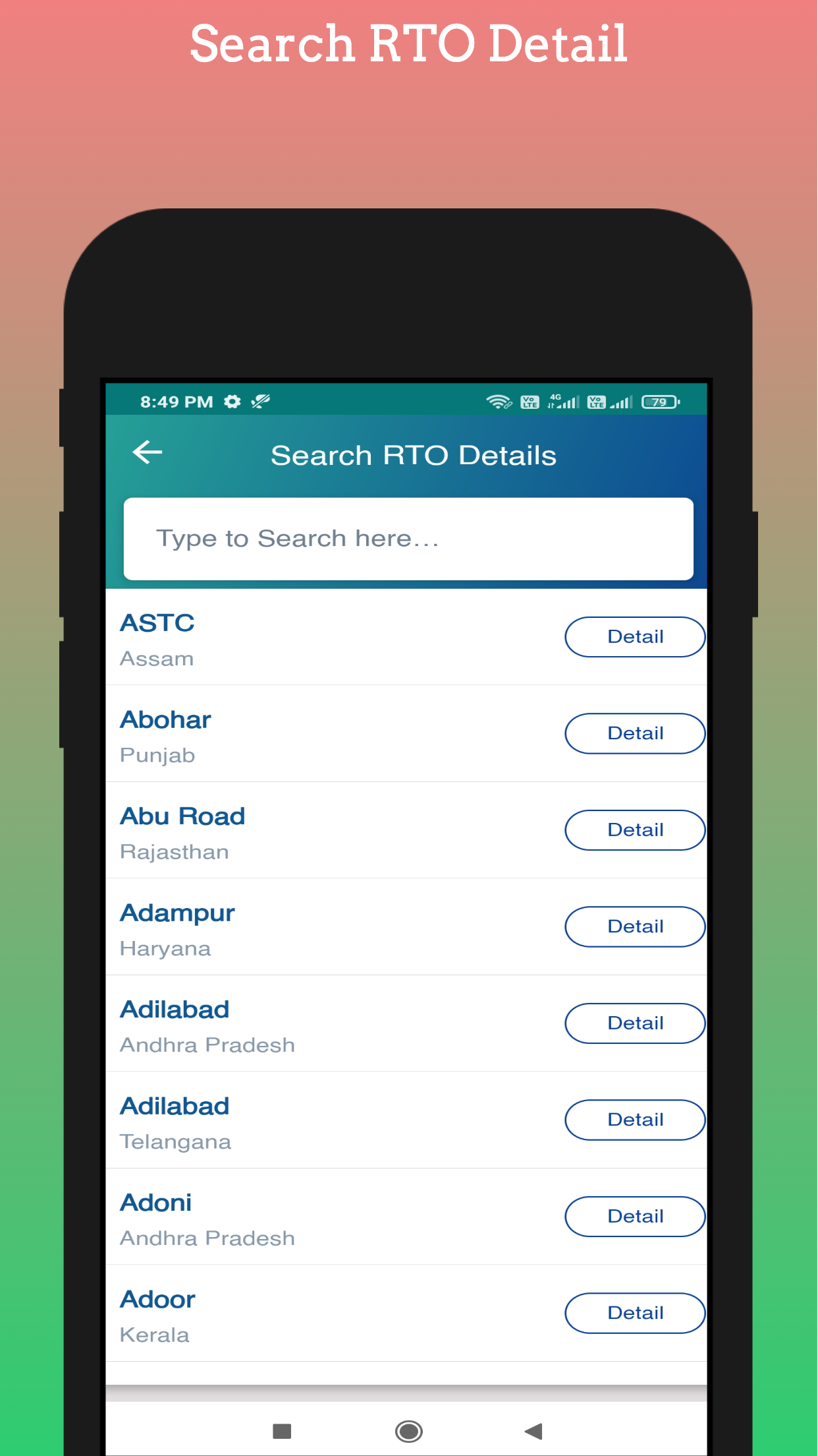 Challan, Vahan, RTO info:India | Indus Appstore | Screenshot