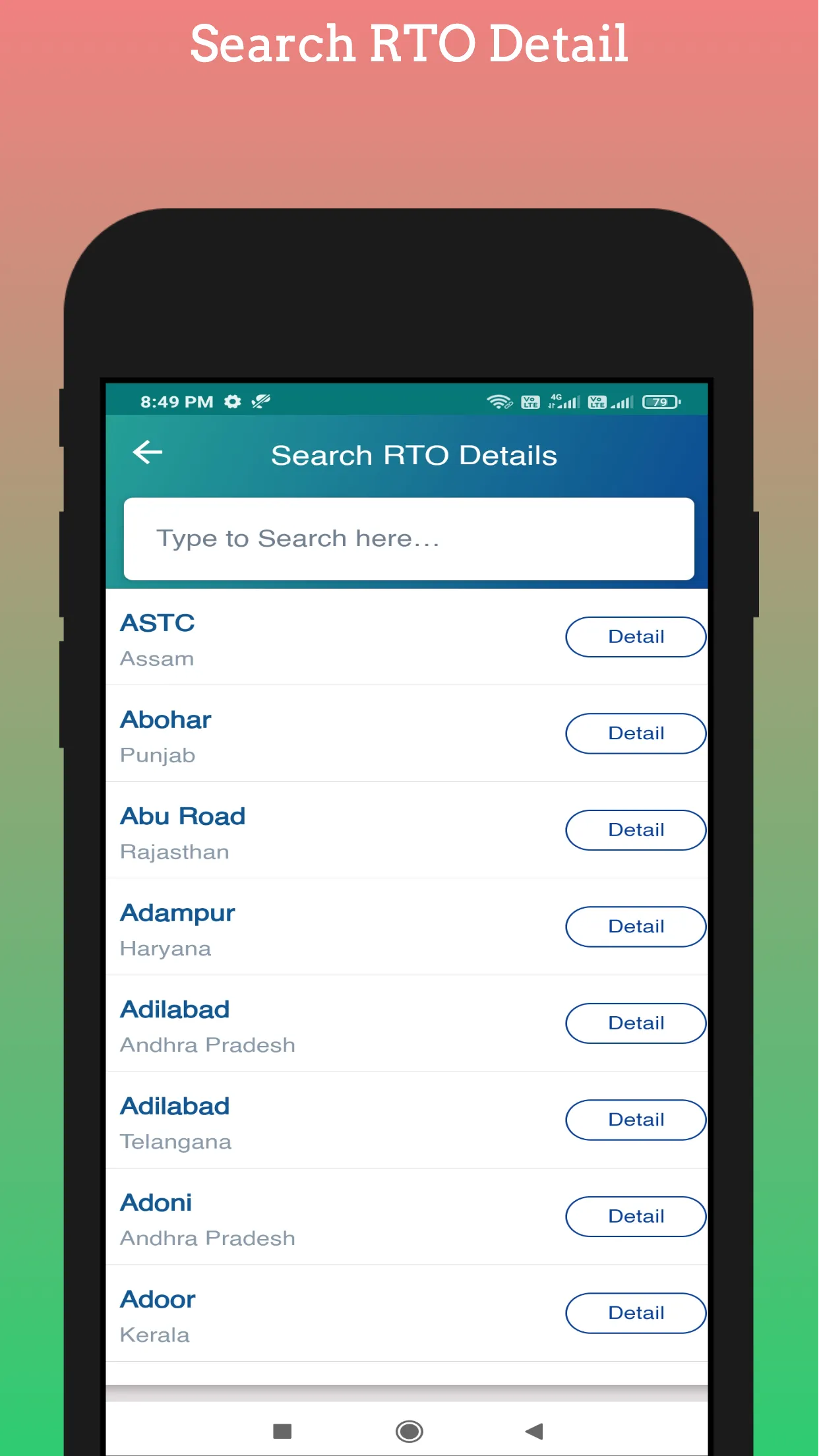 Challan, Vahan, RTO info:India | Indus Appstore | Screenshot