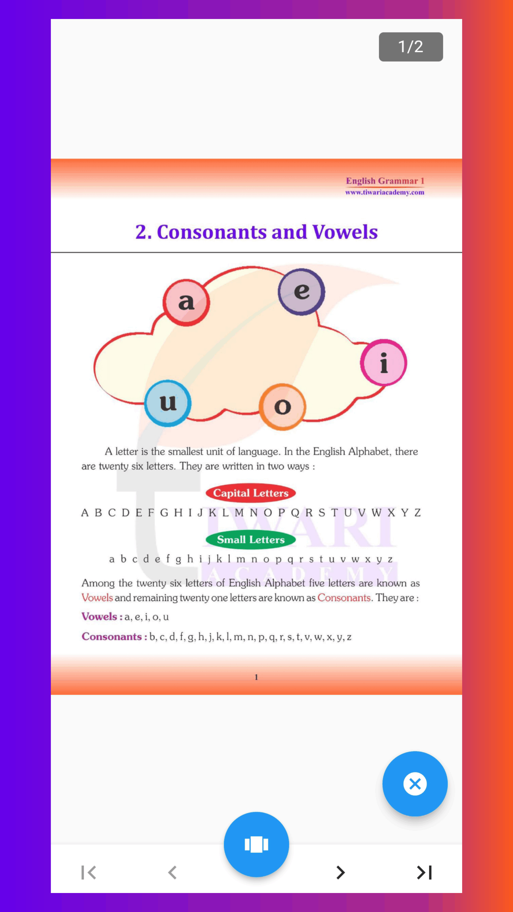 Class 1 English Grammar Book | Indus Appstore | Screenshot