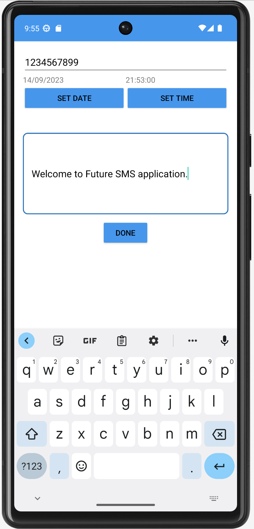 Future SMS Scheduler | Indus Appstore | Screenshot