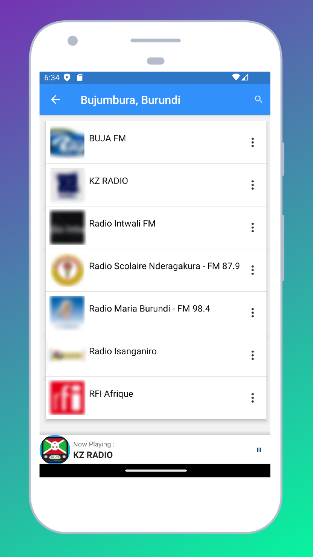 Radio Burundi + Radio FM AM | Indus Appstore | Screenshot