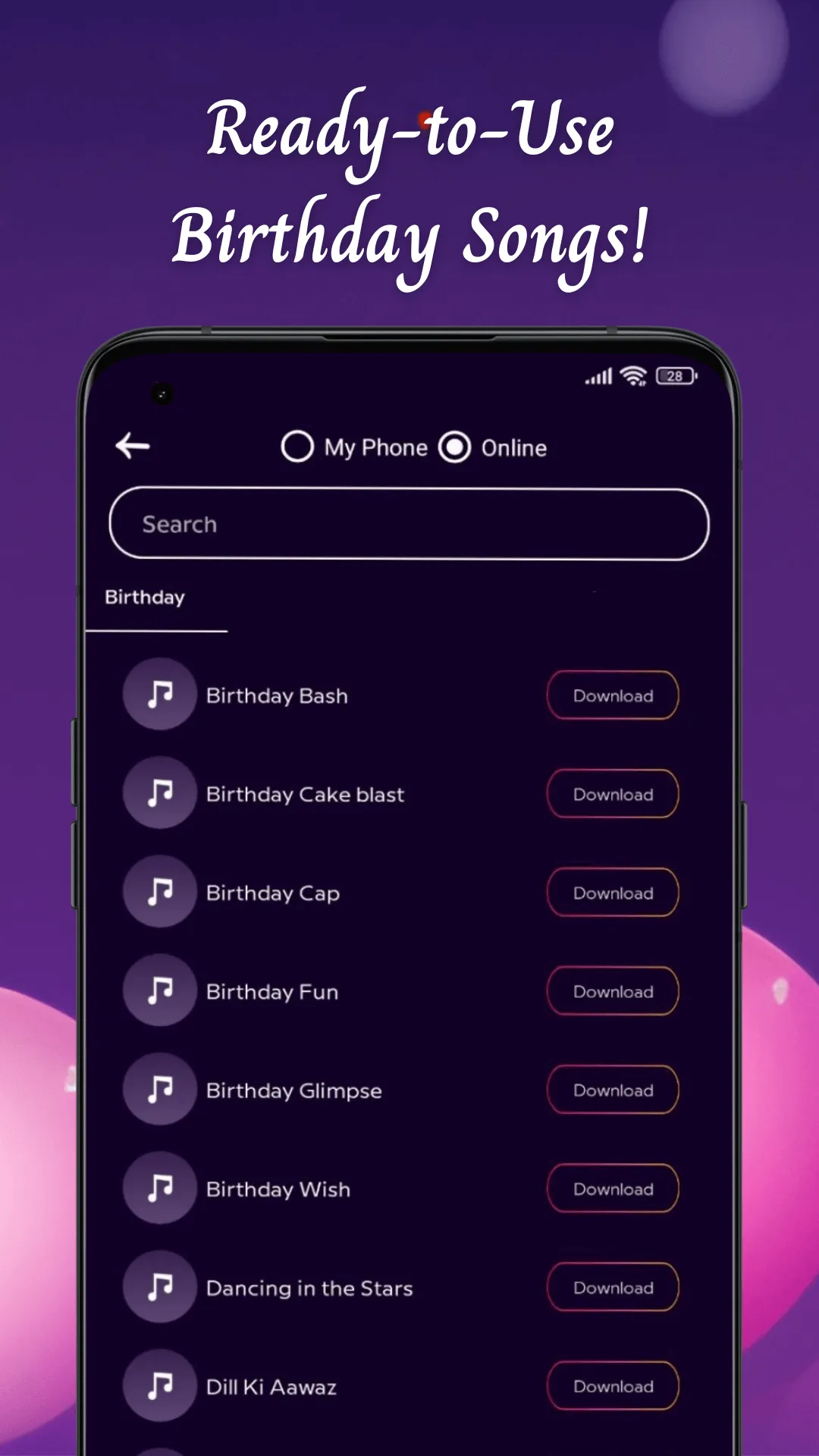 Birthday Video Maker With Song | Indus Appstore | Screenshot
