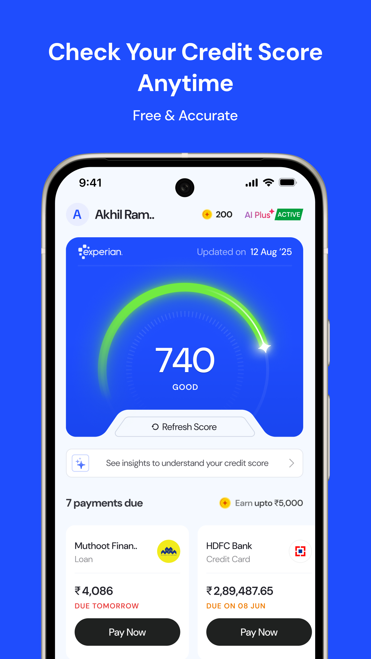 Oolka: AI Credit Score LevelUp | Indus Appstore | Screenshot