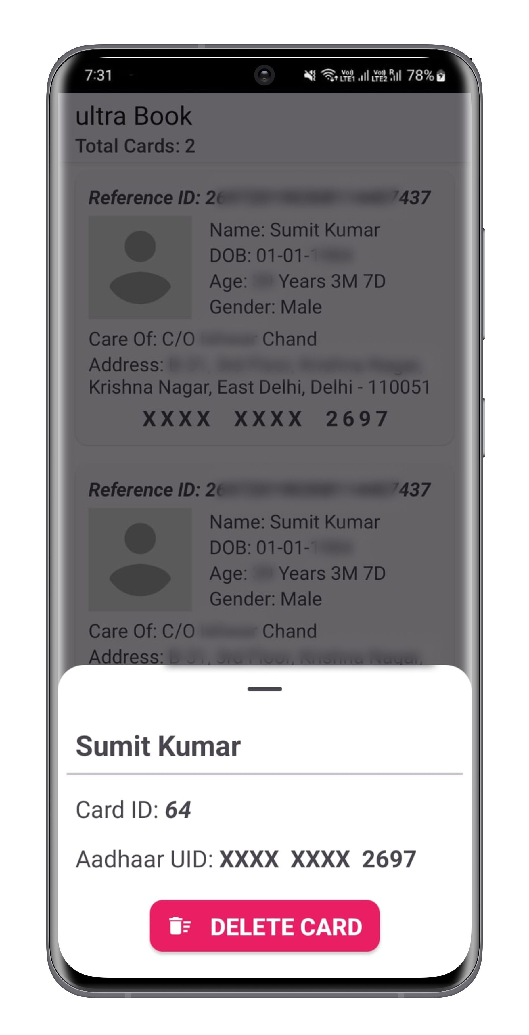 AadhaarBook - Scan Aadhaar QR | Indus Appstore | Screenshot