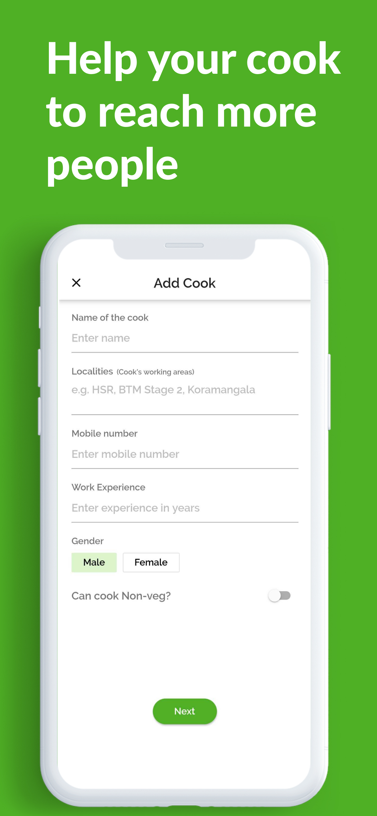 Cookzy - Hire Cooks and Chefs | Indus Appstore | Screenshot