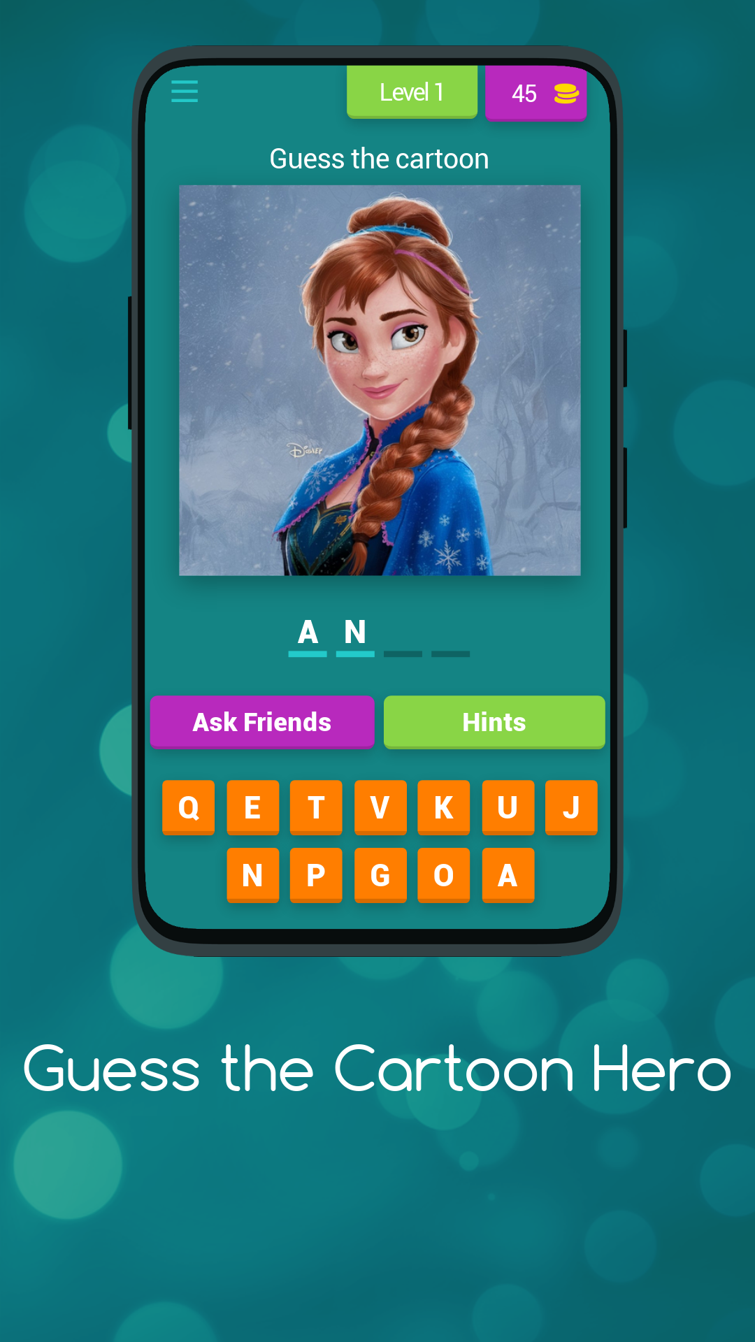 Cartoon Hero Trivia Game | Indus Appstore | Screenshot