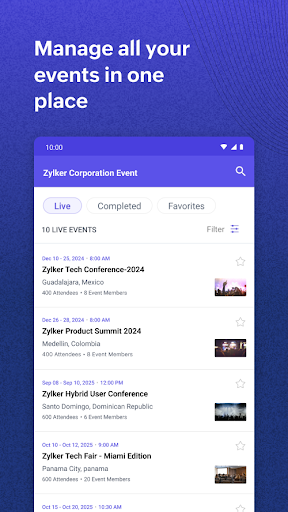 Zoho Backstage for Organizers | Indus Appstore | Screenshot