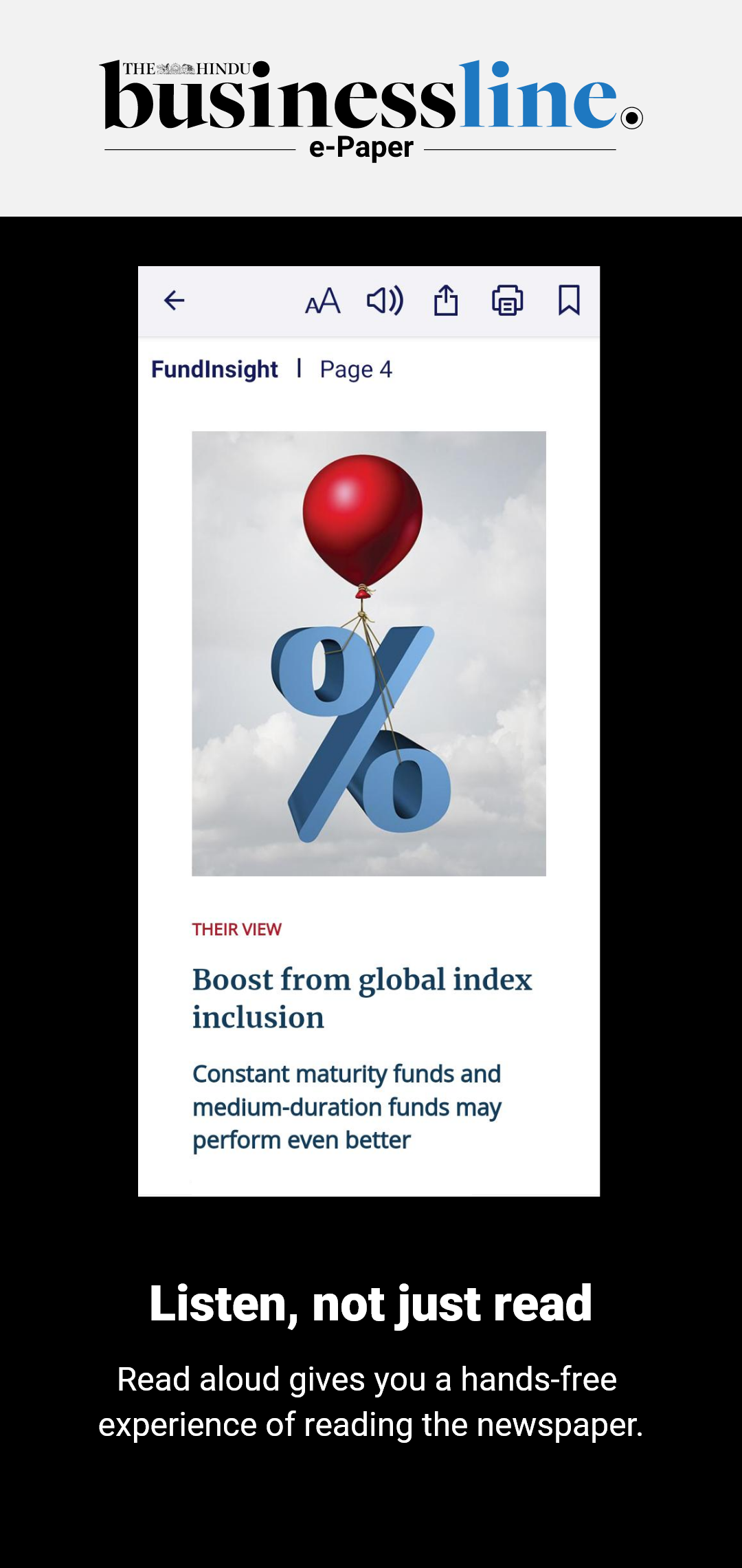 The Hindu BusinessLine ePaper | Indus Appstore | Screenshot