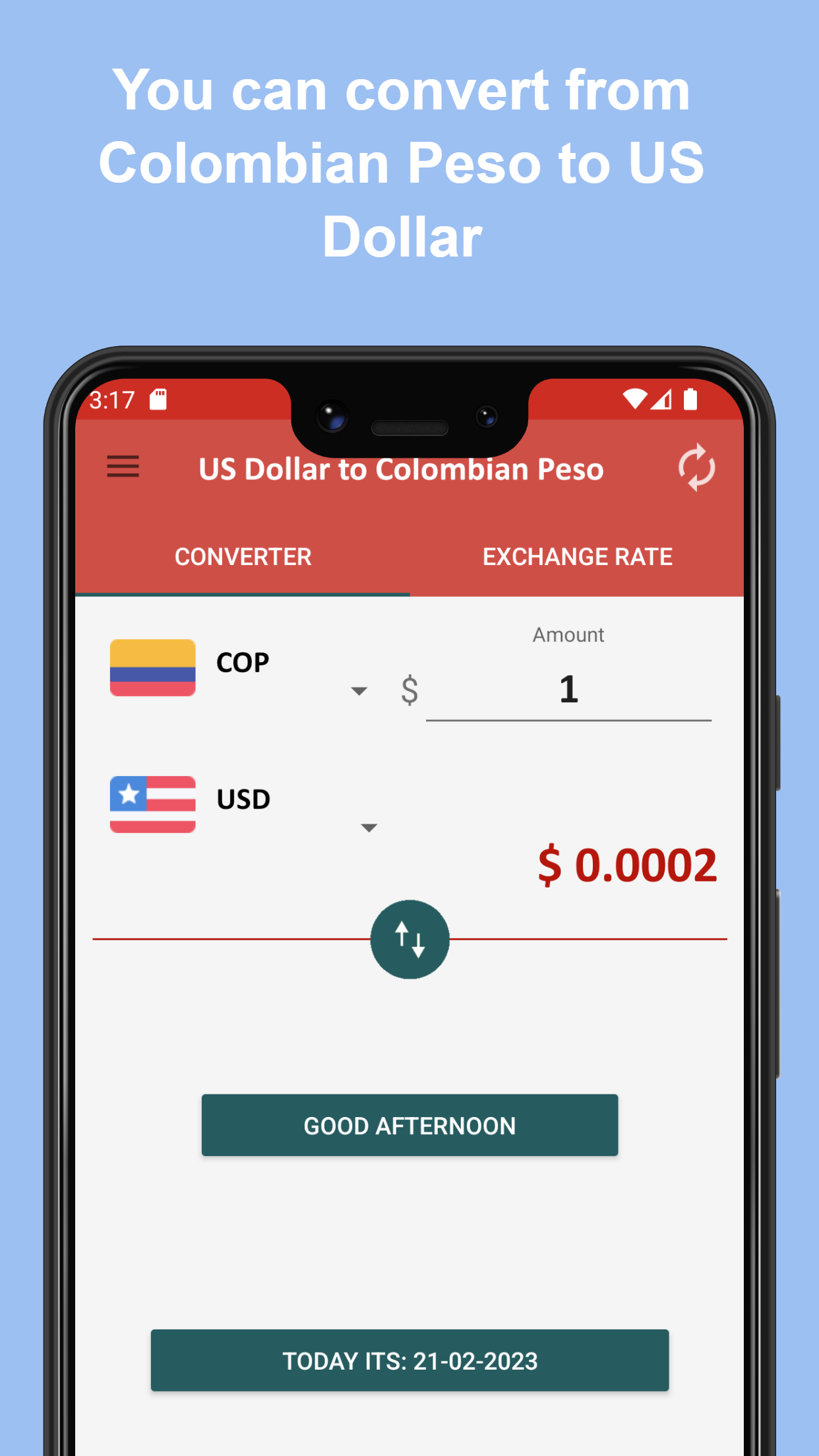 US dollar to Colombian peso | Indus Appstore | Screenshot