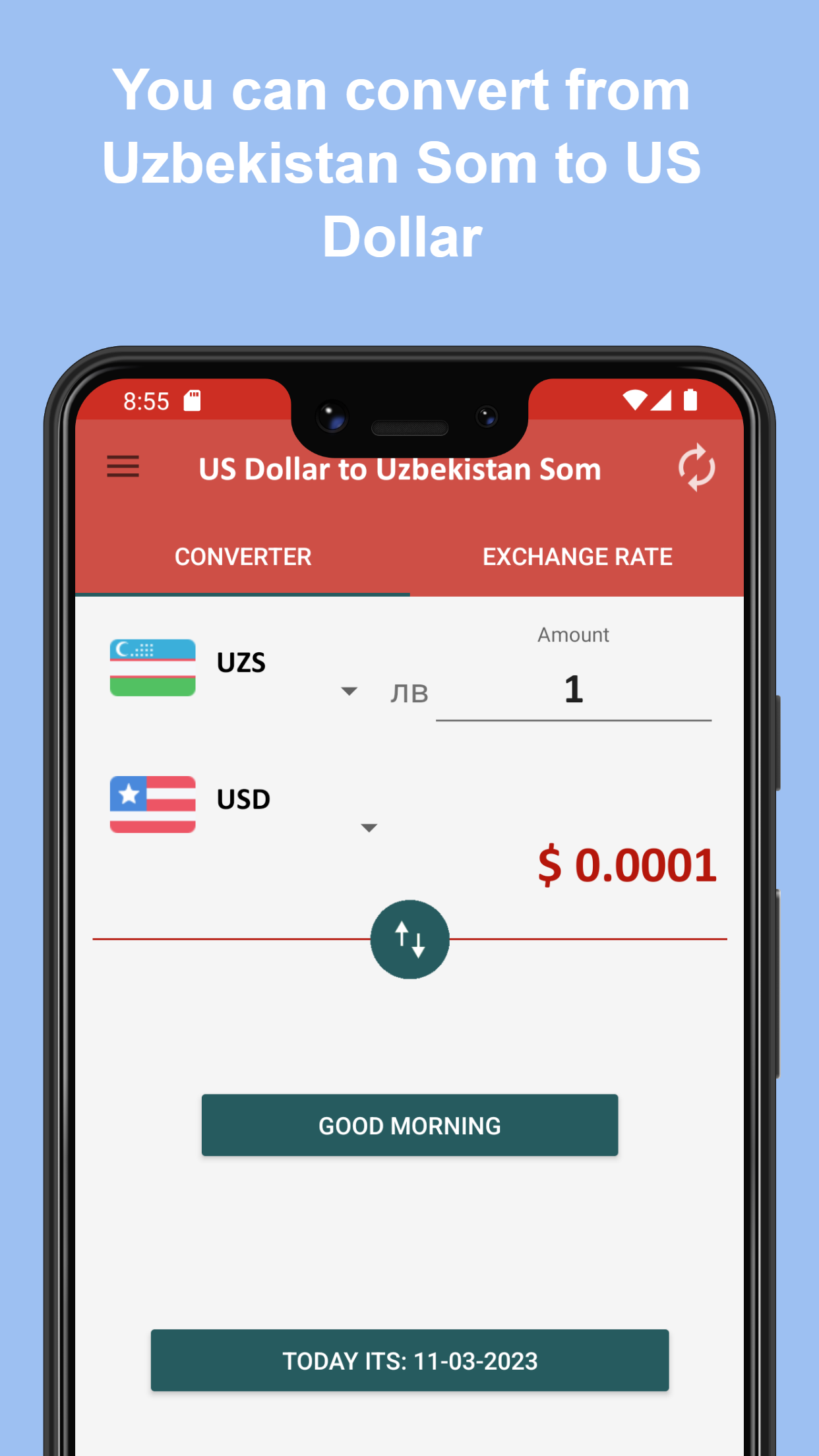 US Dollar to Uzbekistan Som | Indus Appstore | Screenshot