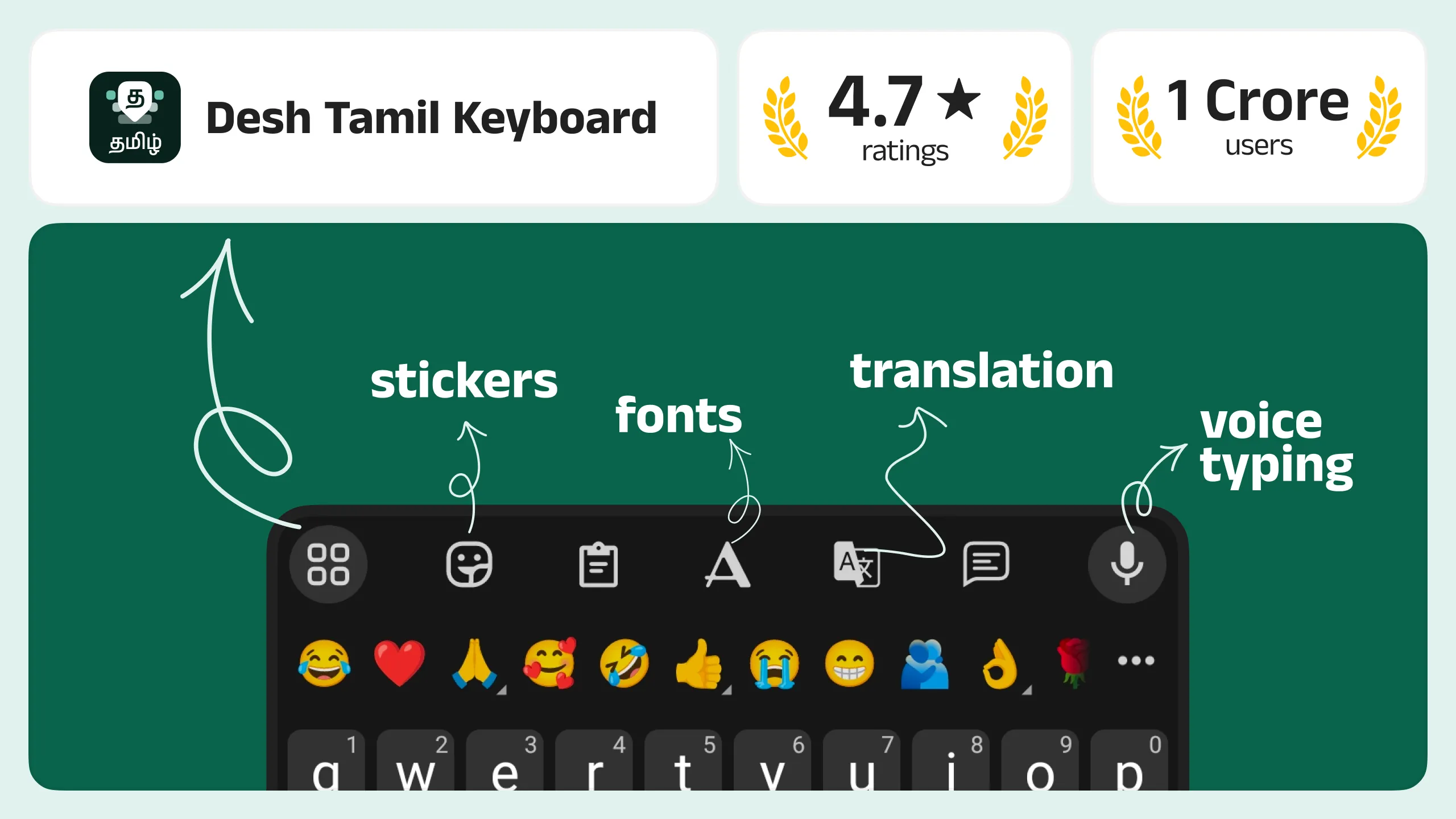 Desh Tamil Keyboard | Indus Appstore | Screenshot