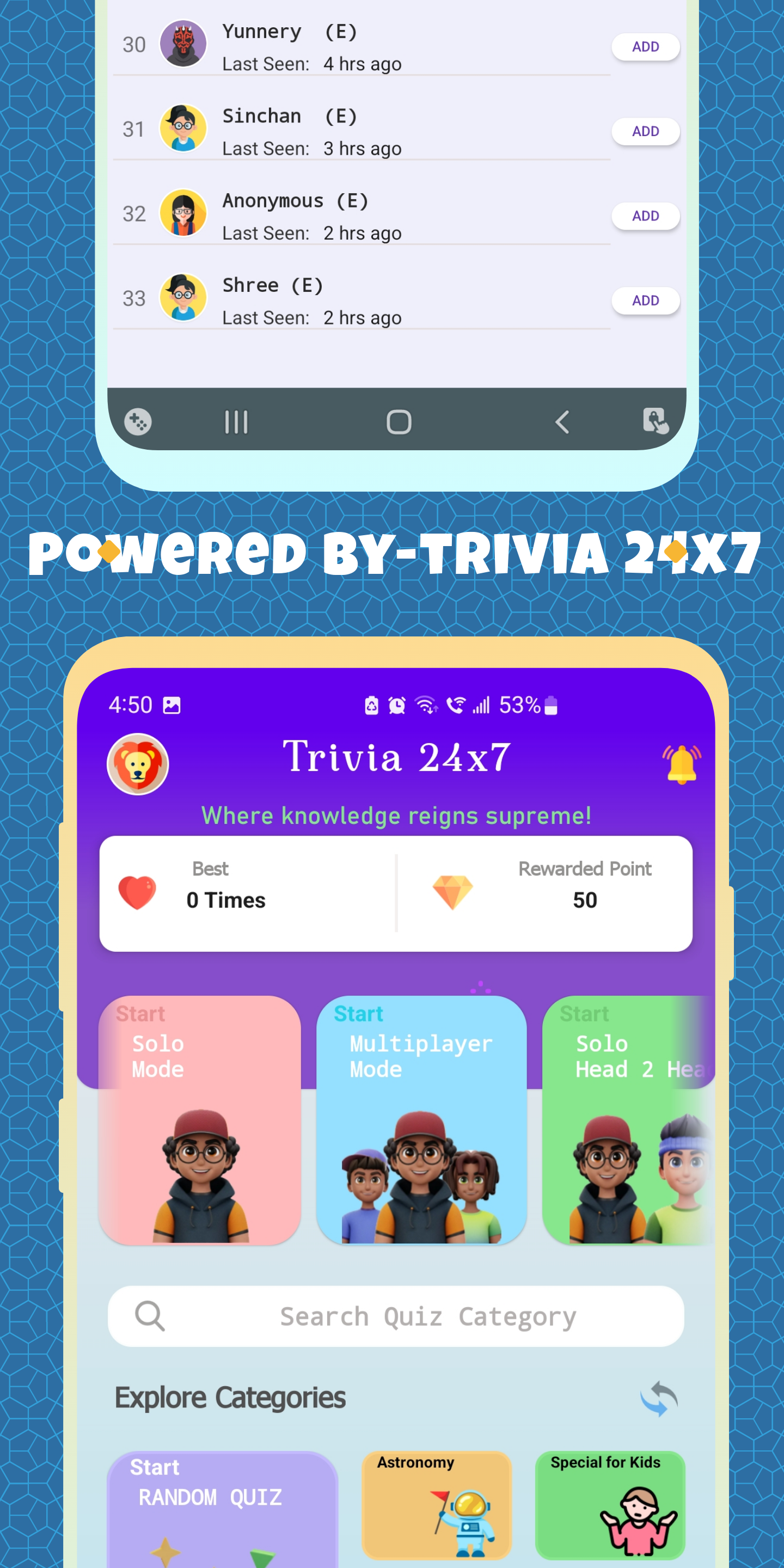 Trivia 24x7- Play Quizzes | Indus Appstore | Screenshot