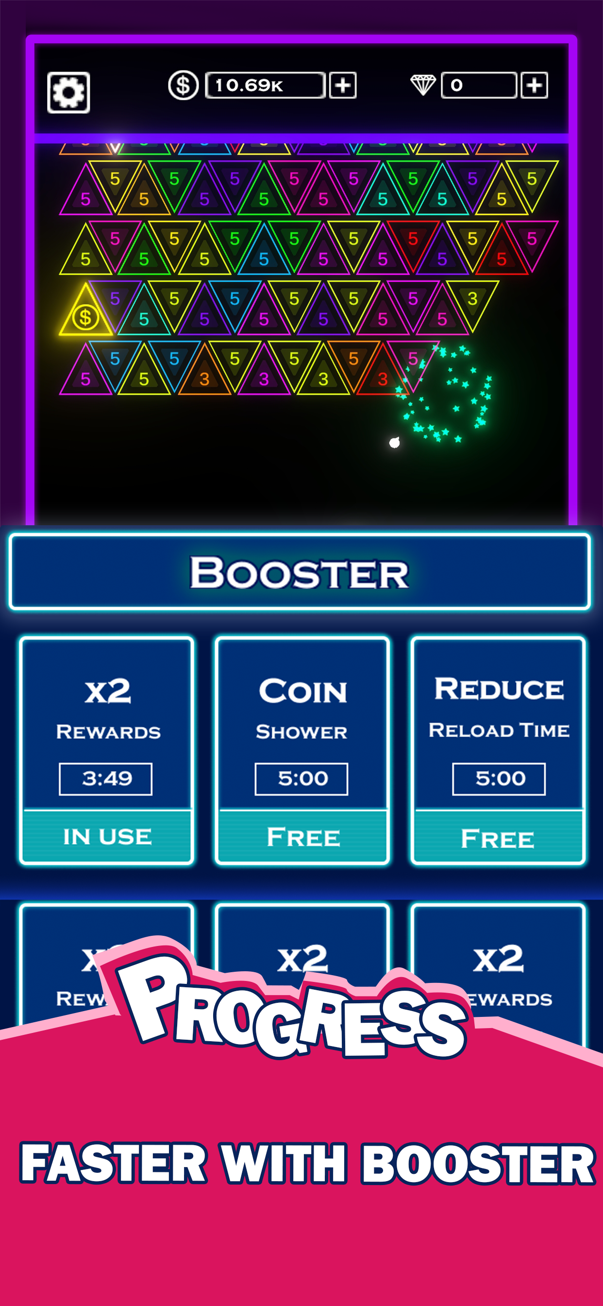 Idle Brick Buster: Ball & Coin | Indus Appstore | Screenshot