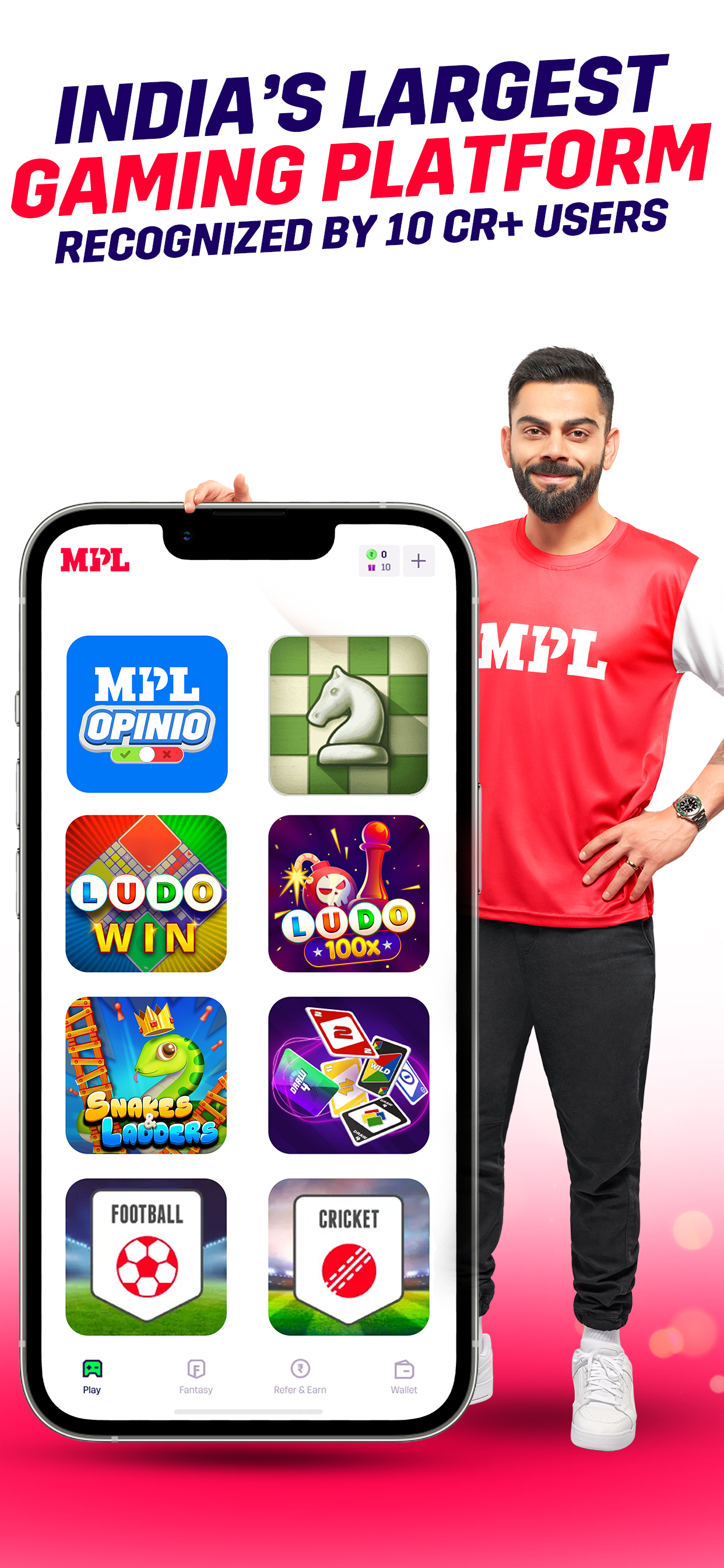 MPL: Play Rummy, Poker, Opinio & Real Money Games | Indus Appstore | Screenshot