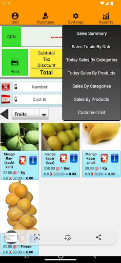 Fruit And Vegetable POS | Indus Appstore | Screenshot