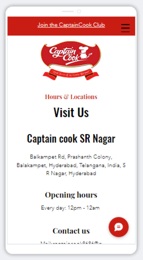 Captain Cook Restaurant | Indus Appstore | Screenshot