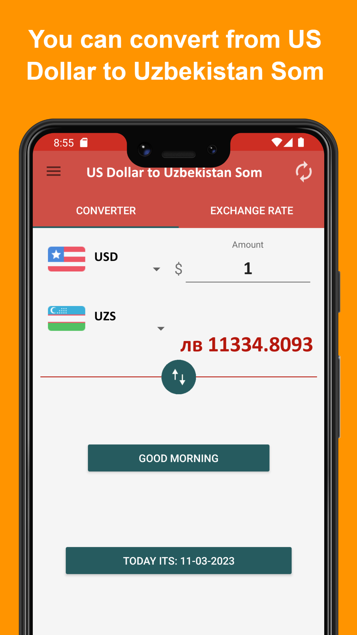 US Dollar to Uzbekistan Som | Indus Appstore | Screenshot