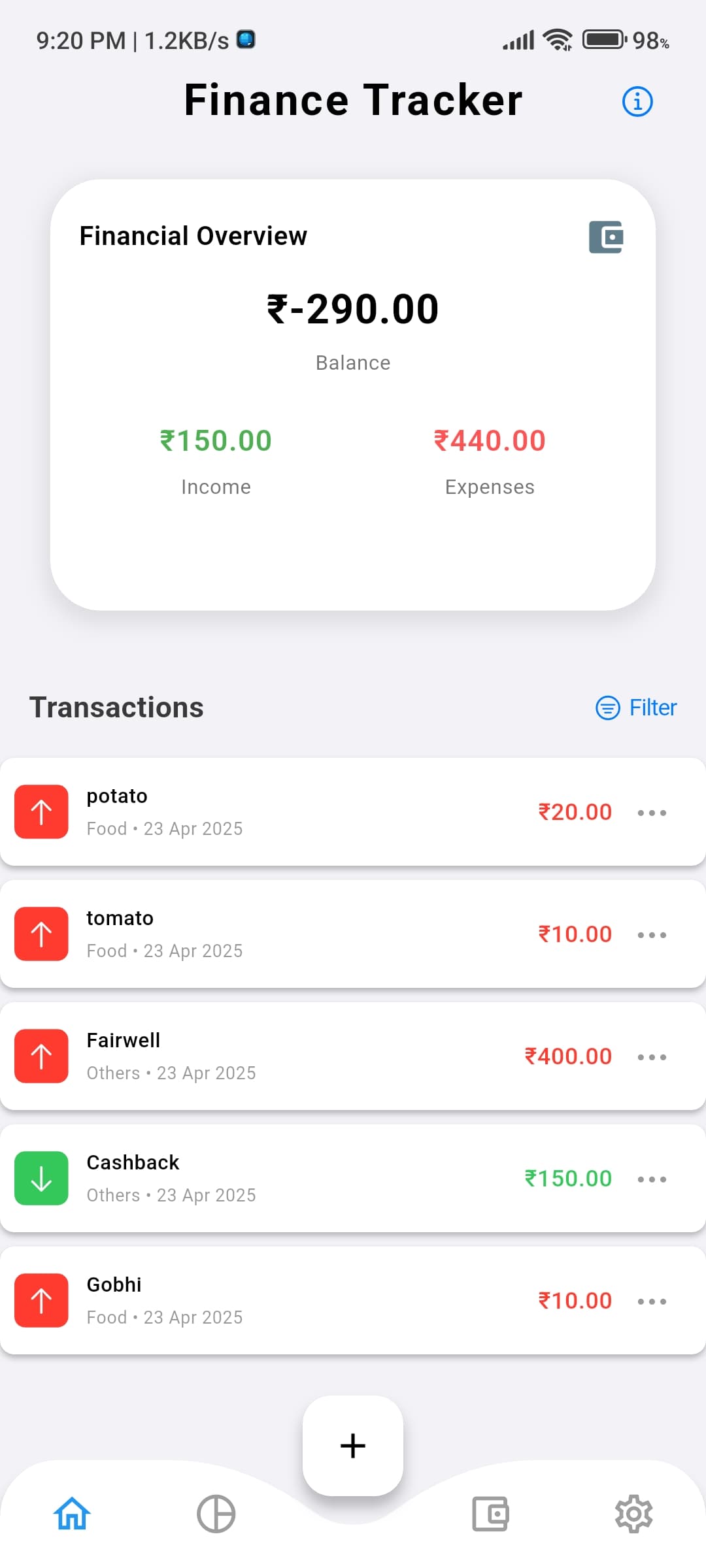 Fin. Tracker | Indus Appstore | Screenshot