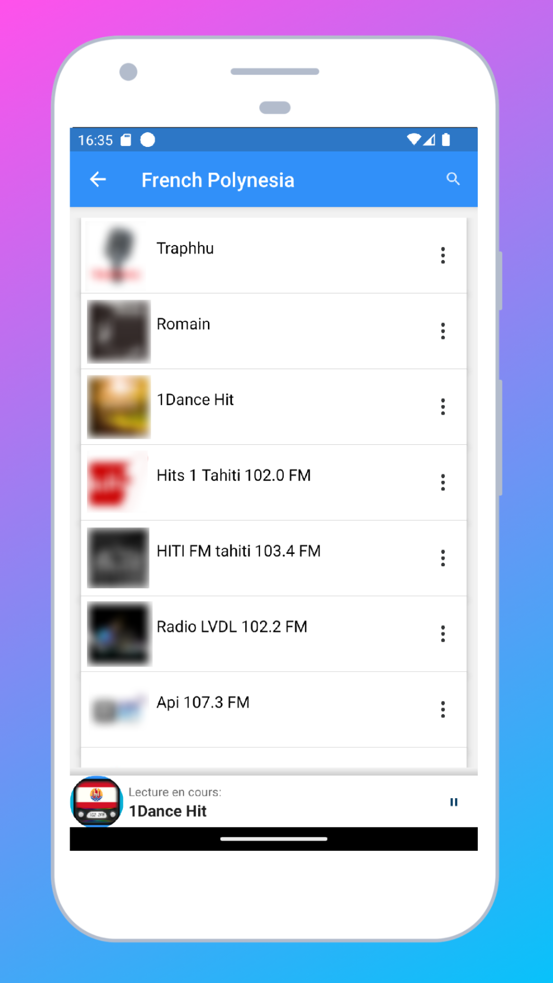 Radio French Polynesia FM / AM | Indus Appstore | Screenshot