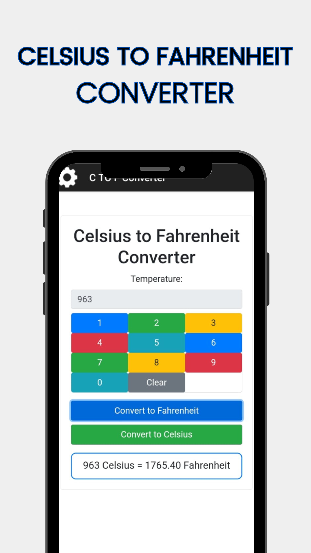 Celsius to Fahrenheit Convert | Indus Appstore | Screenshot