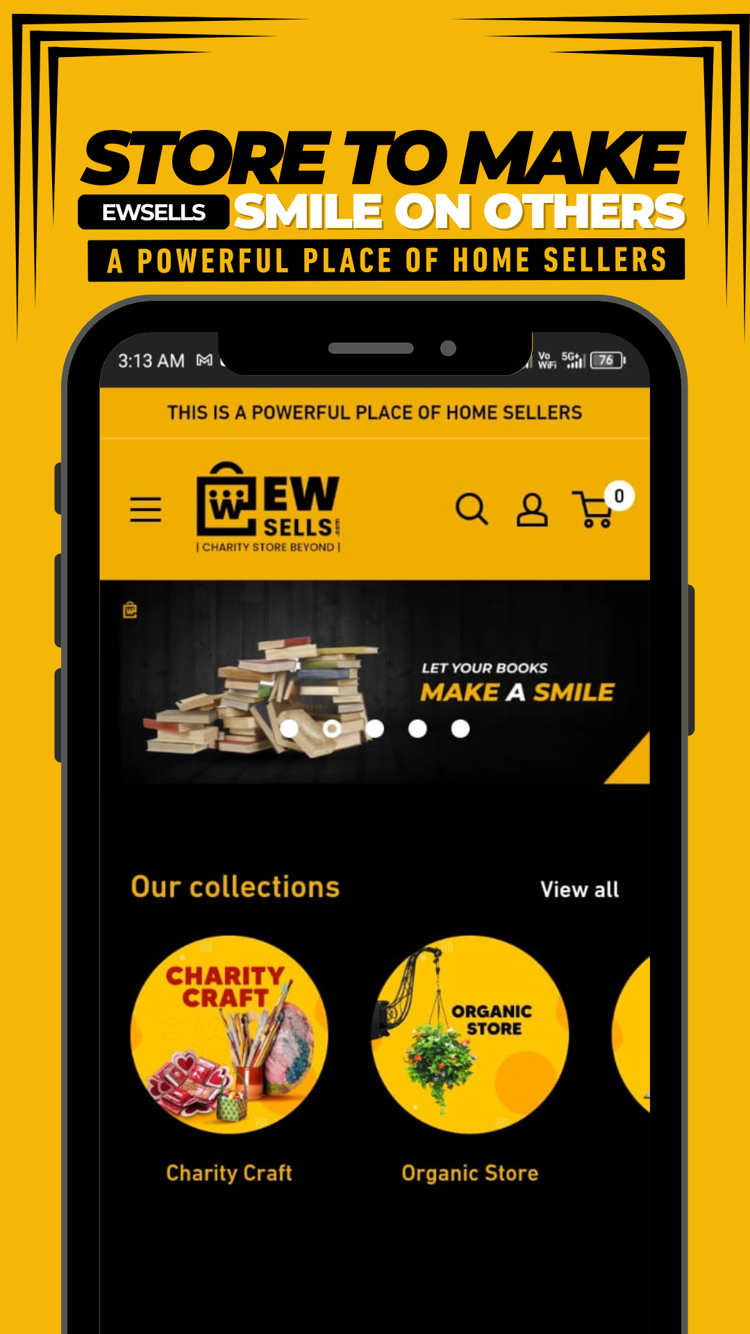 EWSELLS | CHARITY STORE BEYOND | Indus Appstore | Screenshot