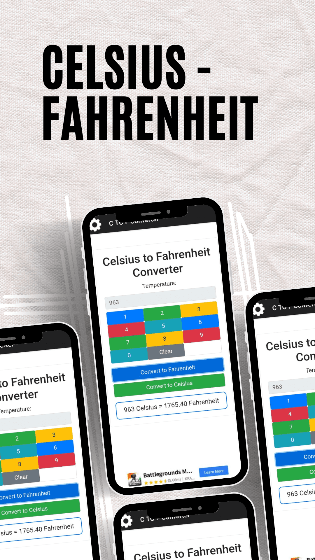 Celsius to Fahrenheit Convert | Indus Appstore | Screenshot