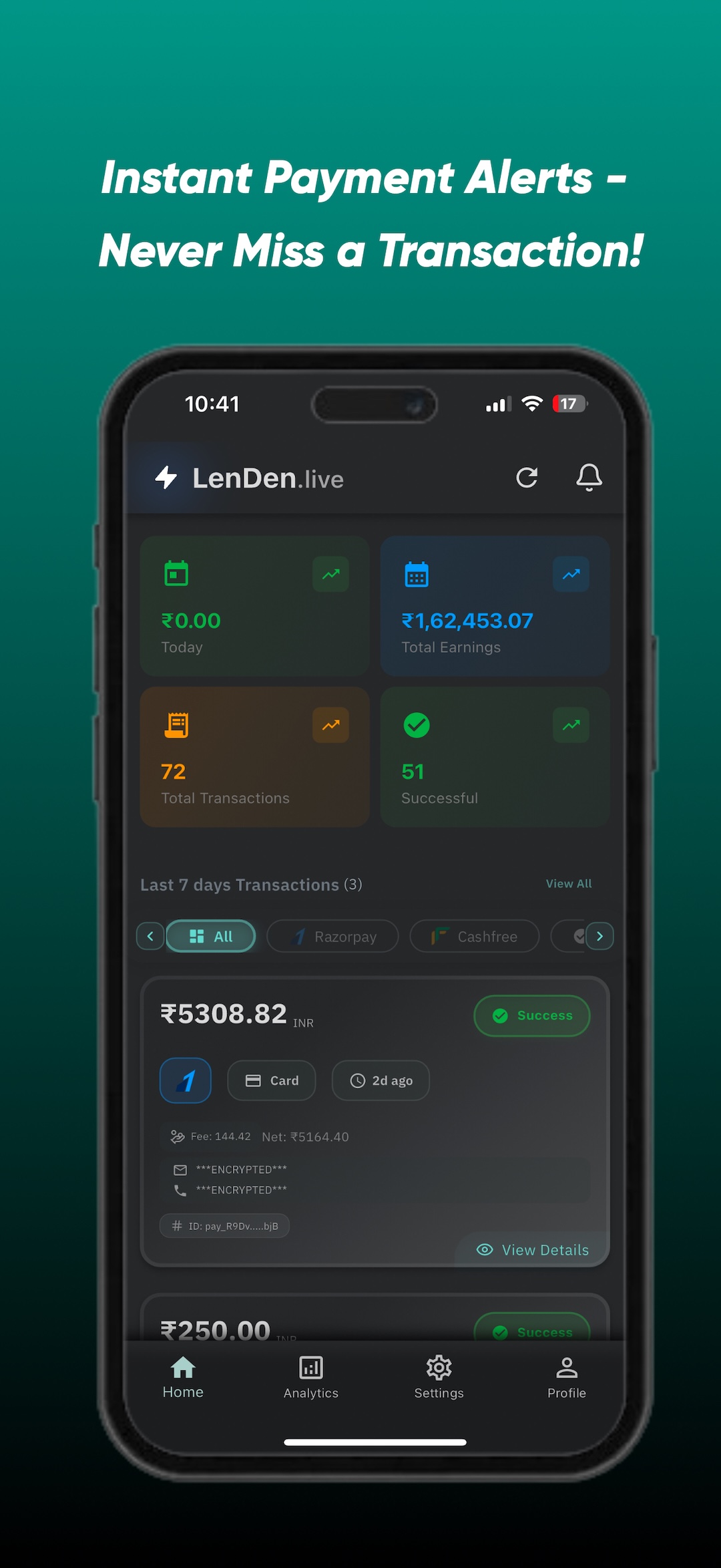 LenDen Live - Payment Notification & Analytics | Indus Appstore | Screenshot