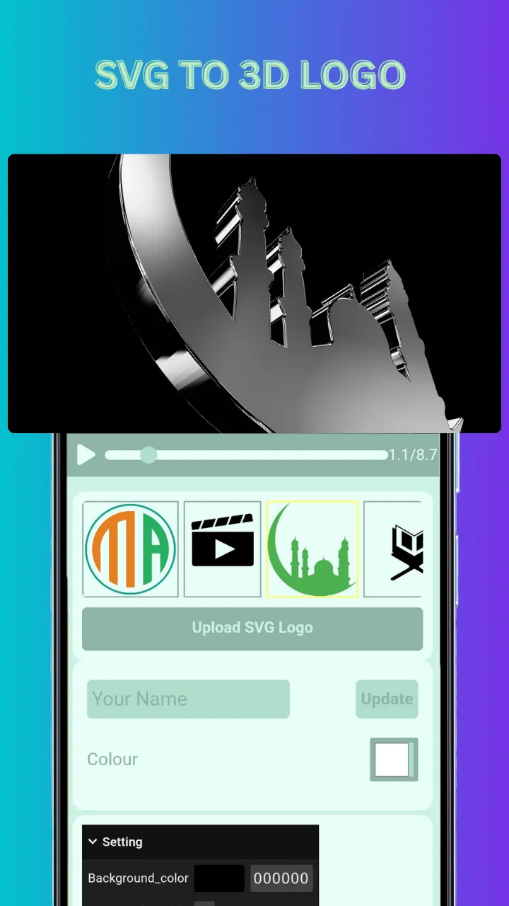 Intro Templet 3D Text & Logo Animation | Indus Appstore | Screenshot