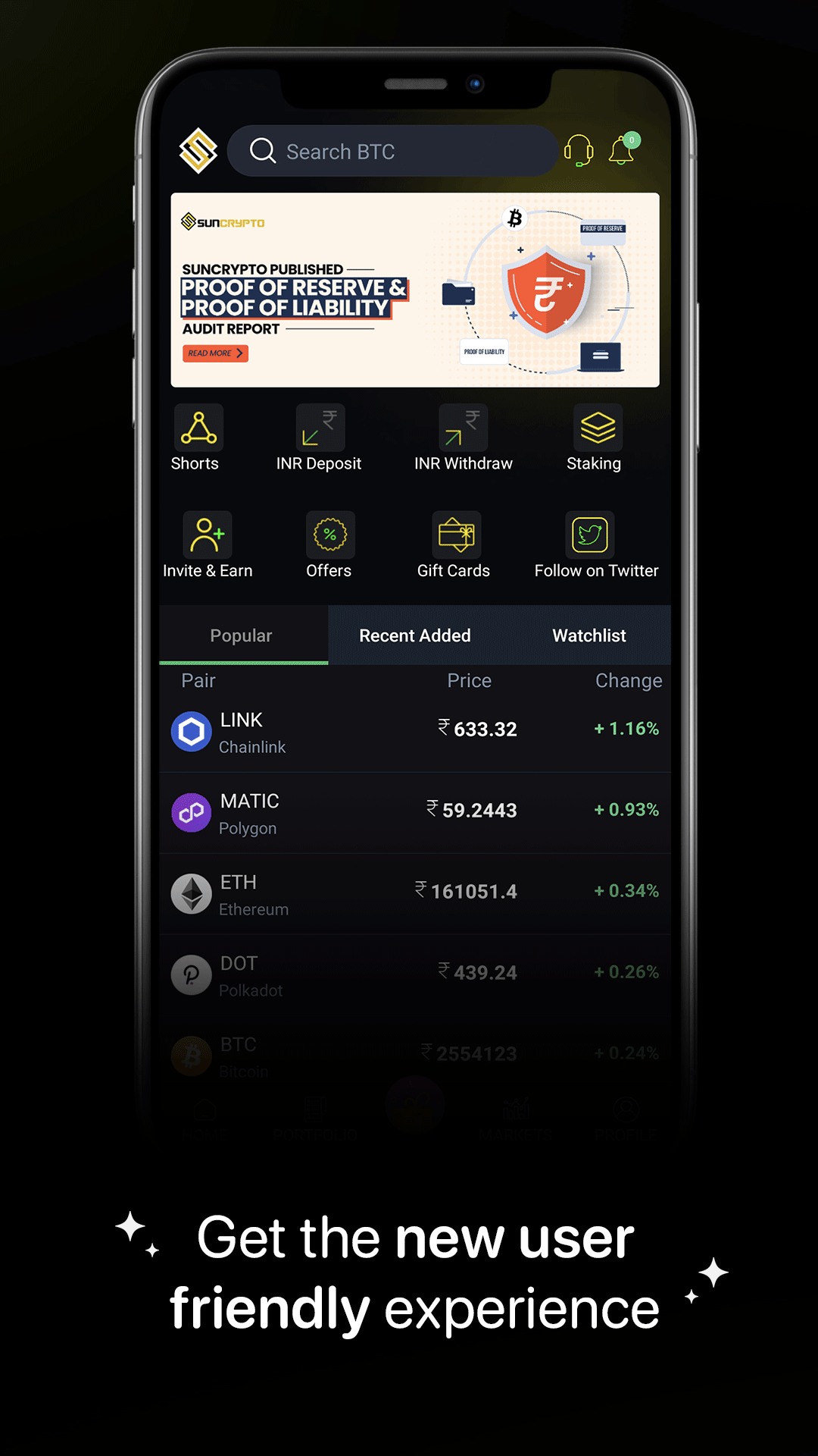 SunCrypto: Buy and Sell Bitcoin and Crypto | Indus Appstore | Screenshot