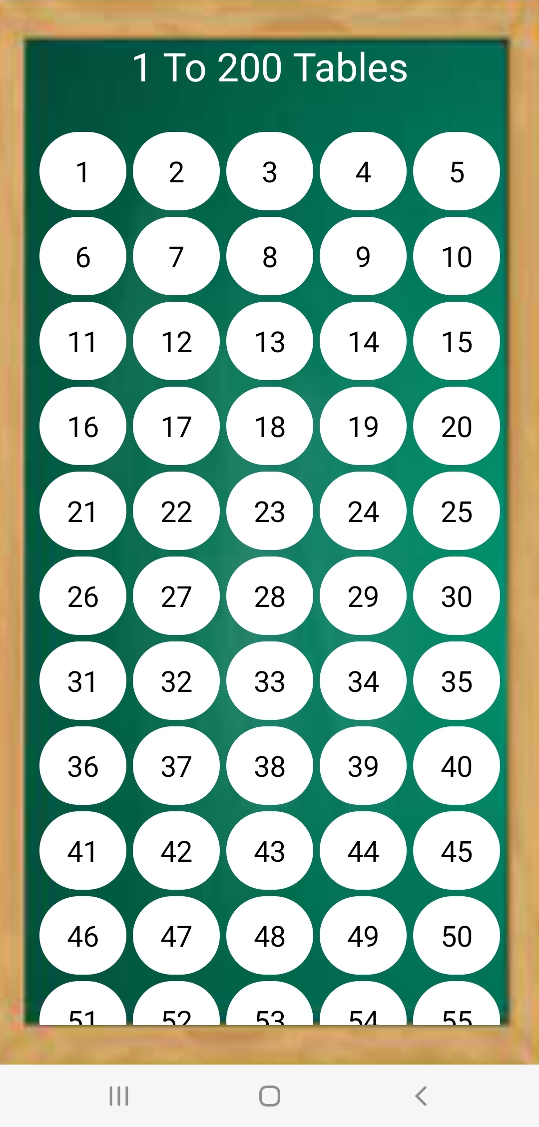 Maths Tables | Indus Appstore | Screenshot