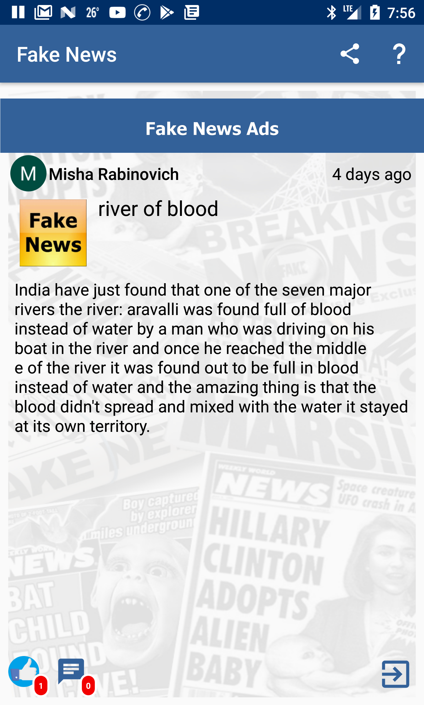 Fake News | Indus Appstore | Screenshot