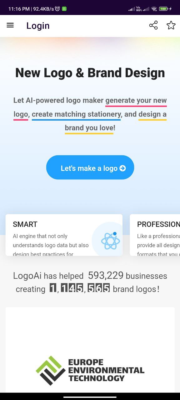 Logo AI : AI Logo Maker | Indus Appstore | Screenshot