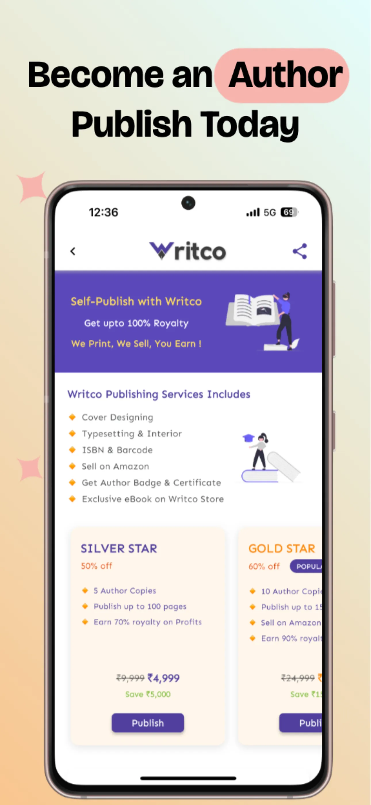 Writco – Read, Write, Publish Stories, Poems & Quotes | Indus Appstore | Screenshot