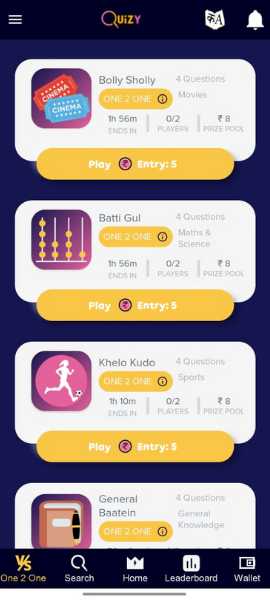 Quizy | Indus Appstore | Screenshot