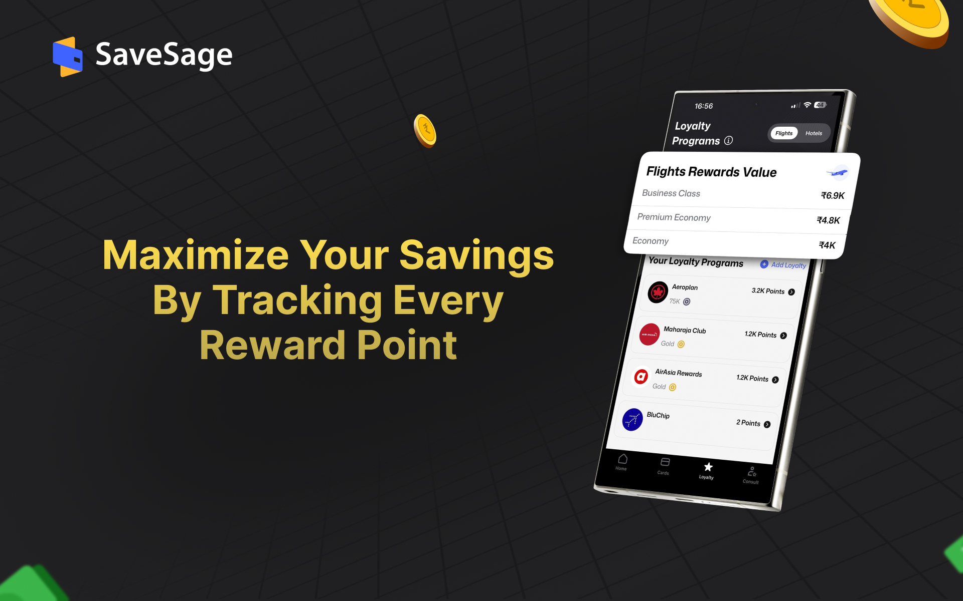 SaveSage® : Credit Card Points | Indus Appstore | Screenshot