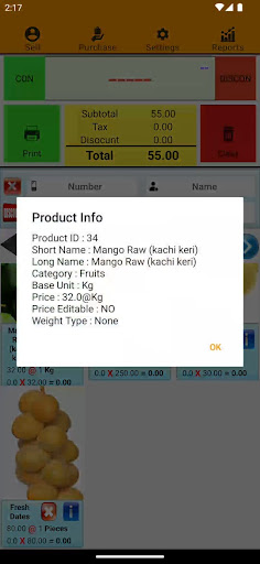 Fruit And Vegetable POS | Indus Appstore | Screenshot