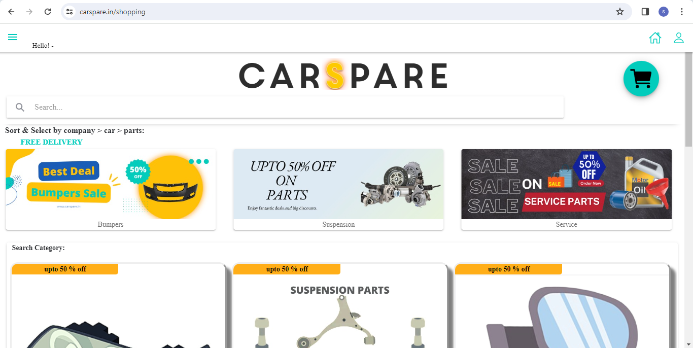 carspare | Indus Appstore | Screenshot