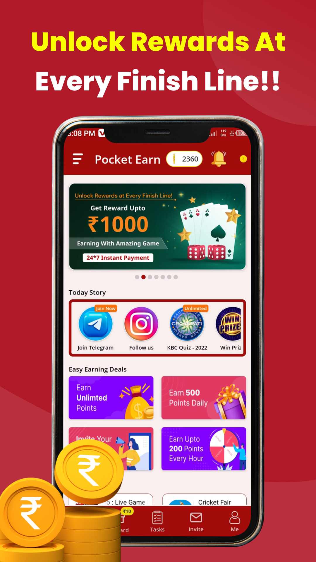 Pocket Earn: Gift & Money | Indus Appstore | Screenshot