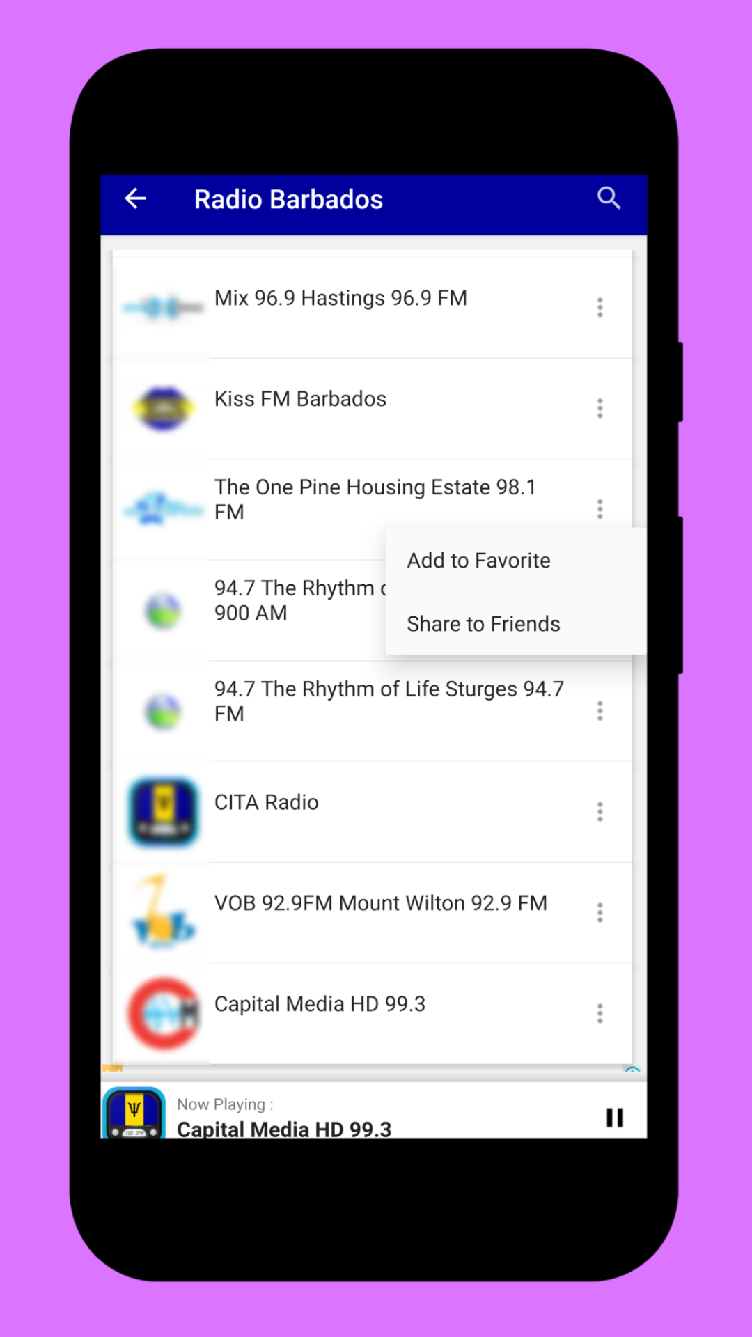 Radio Barbados + Radio FM App | Indus Appstore | Screenshot