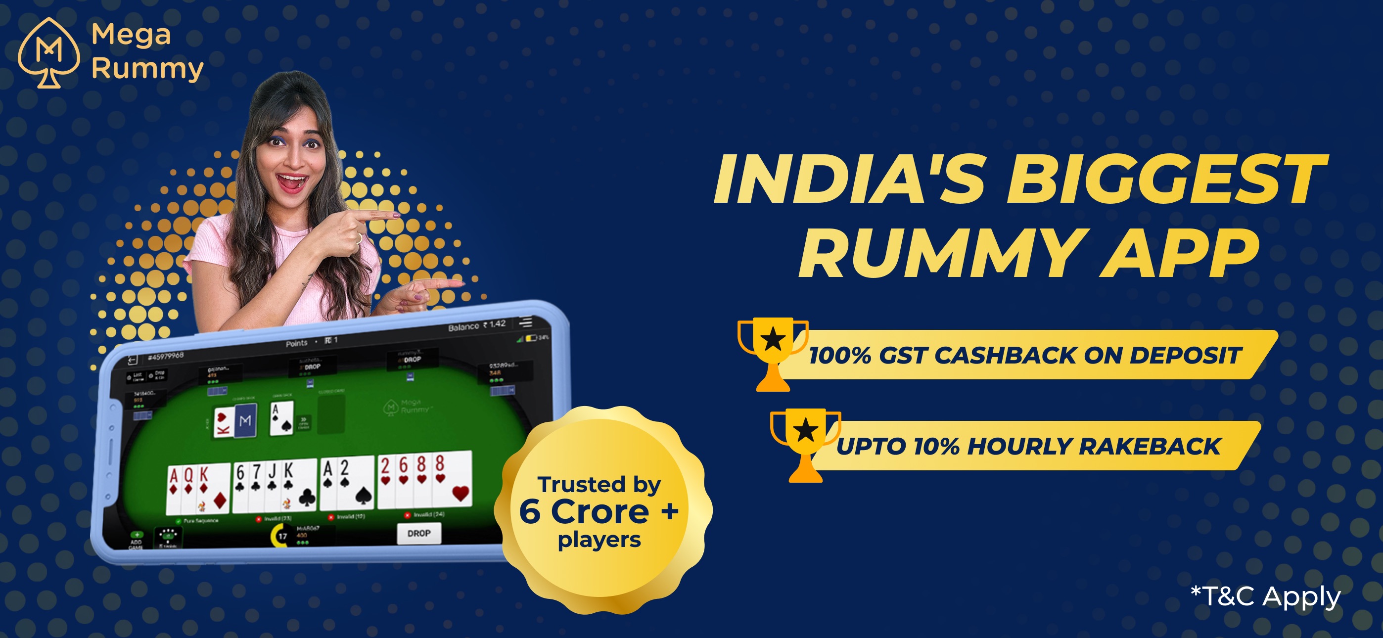 Mega Rummy | Indus Appstore | Screenshot