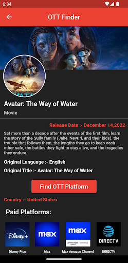 OTT Movie Finder | Indus Appstore | Screenshot