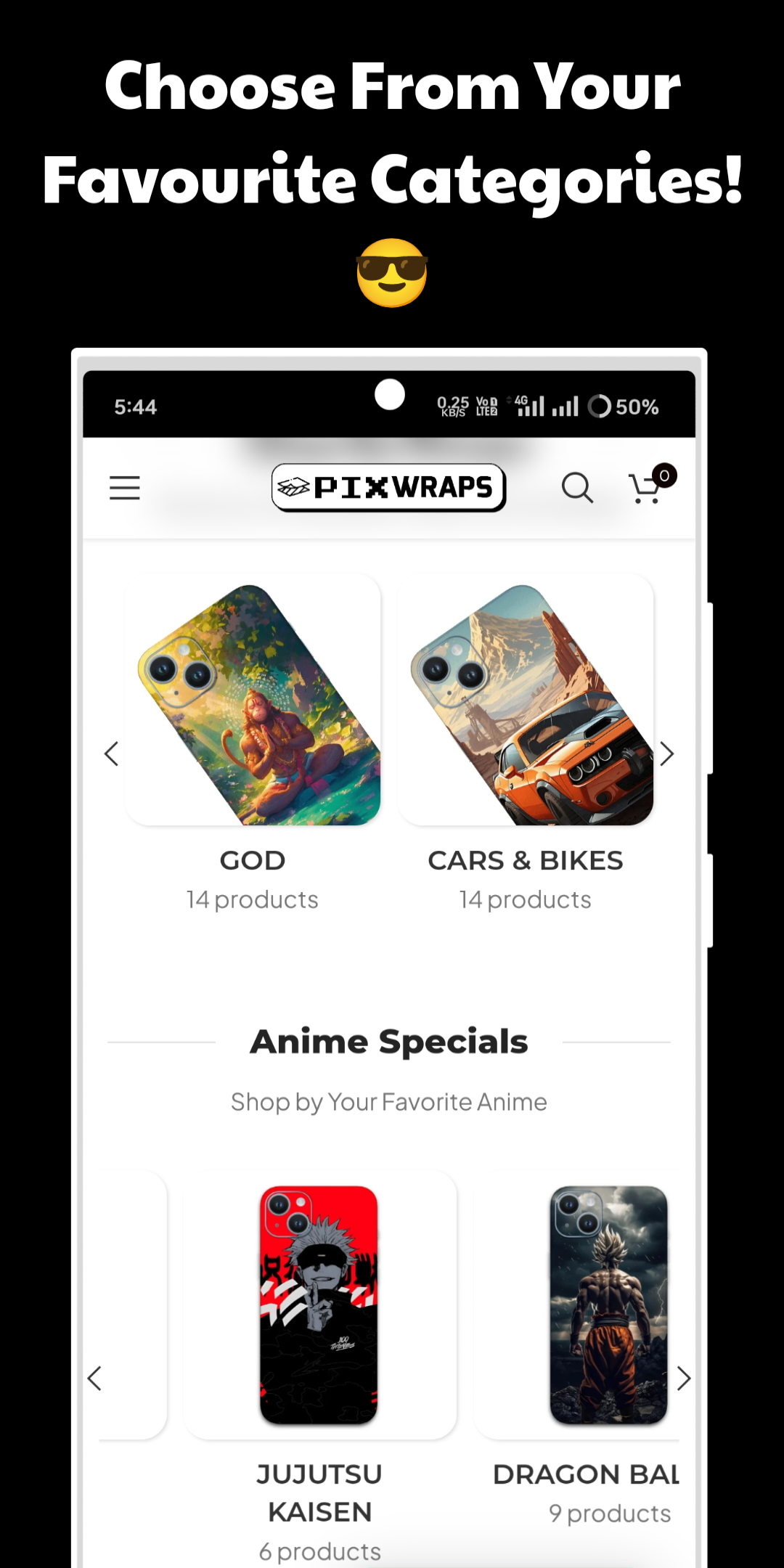 PixWraps - Mobile Skins & Wraps | Indus Appstore | Screenshot