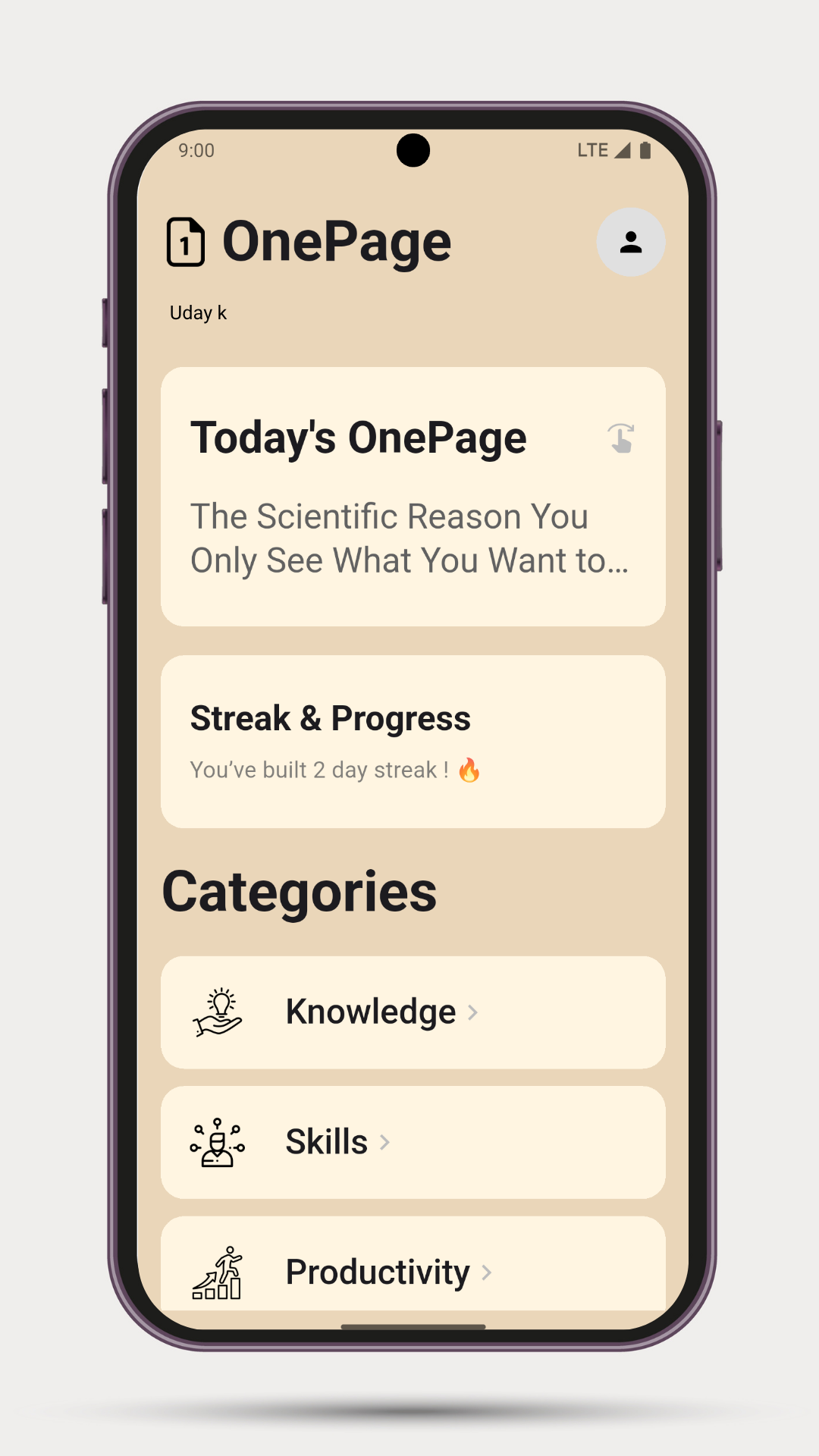 OnePage | Indus Appstore | Screenshot