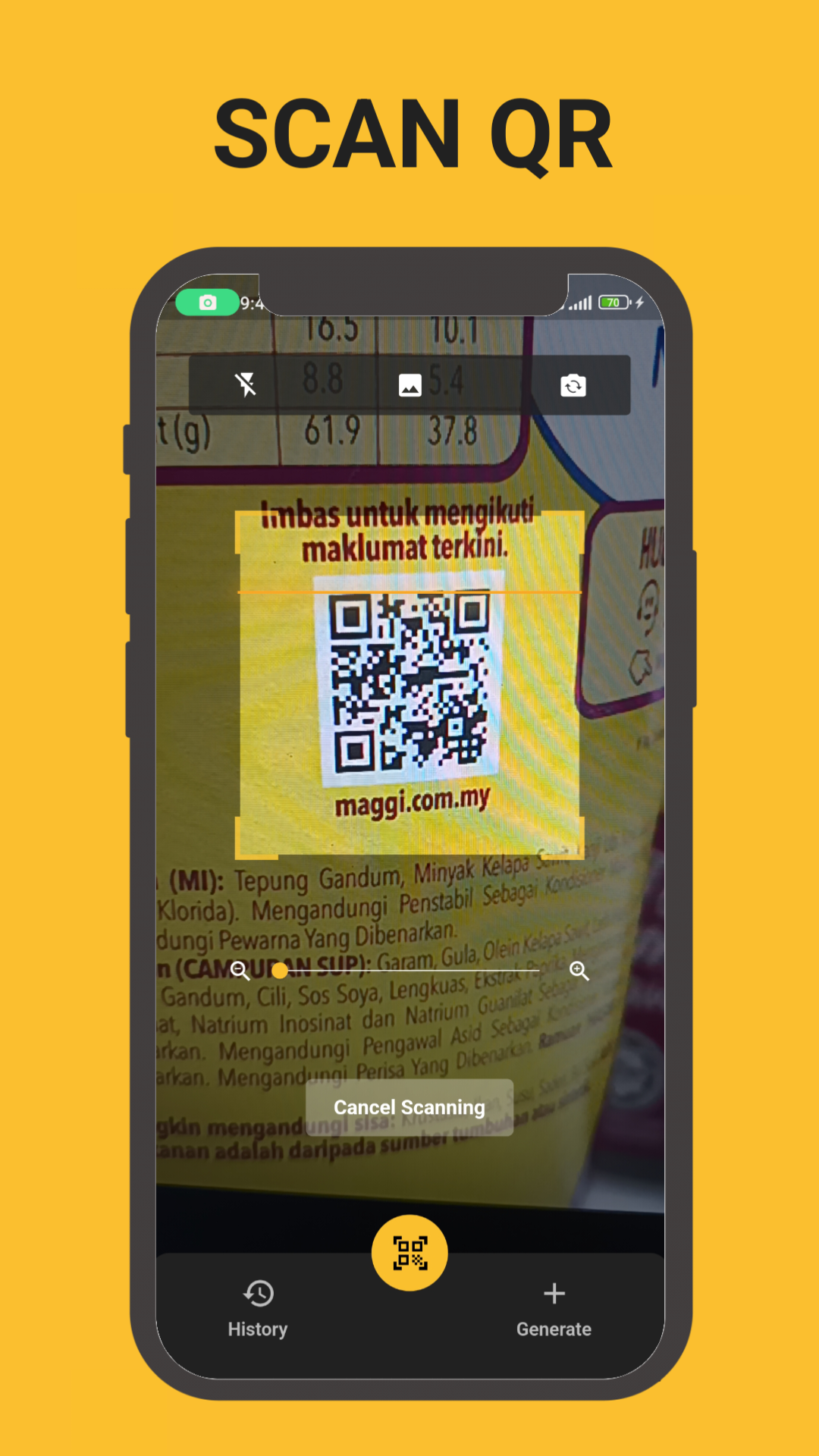 QR Code Scanner & Generator | Indus Appstore | Screenshot