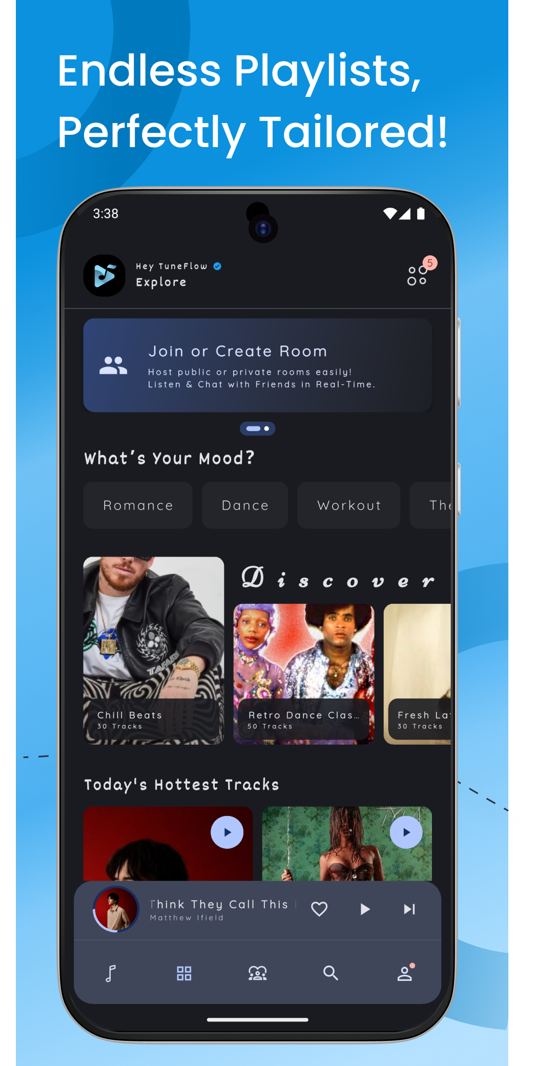 TuneFlow : Music & Chat | Indus Appstore | Screenshot