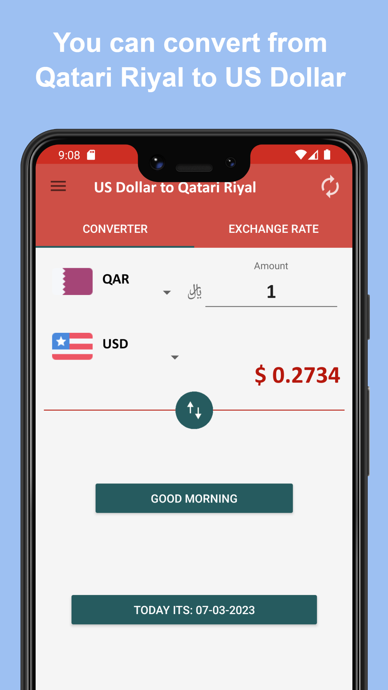 US dollar to Qatari riyal | Indus Appstore | Screenshot