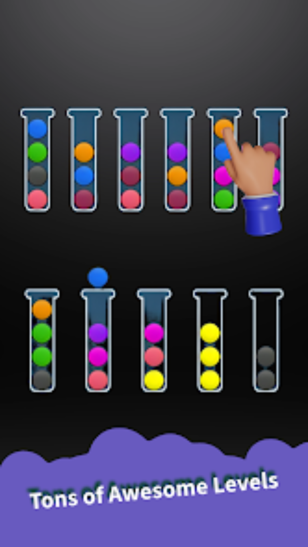 Sort Colour Balls Puzzle | Indus Appstore | Screenshot