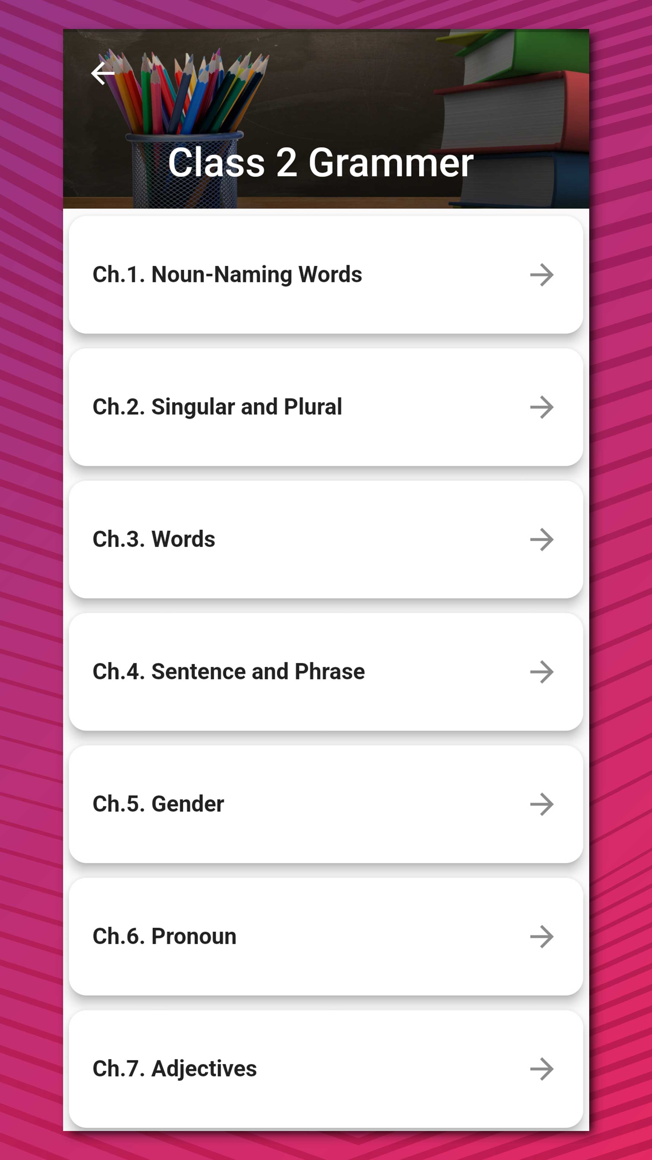 Class 2 English Grammar Book | Indus Appstore | Screenshot