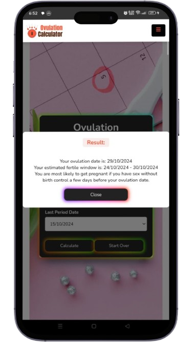 Ovulation Calculator | Indus Appstore | Screenshot