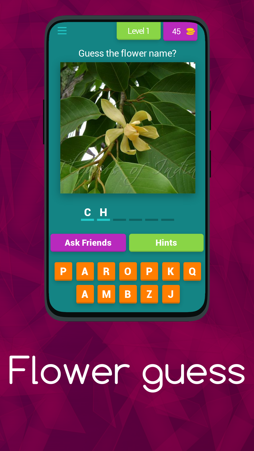 Flower guess | Indus Appstore | Screenshot